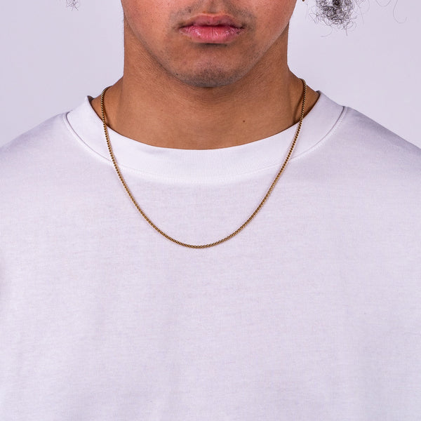 Box Ketting 2MM - 18K GOUD