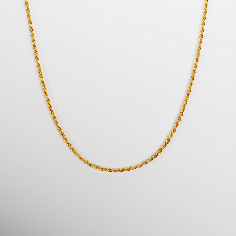 Rope Ketting 2MM - 18K GOUD