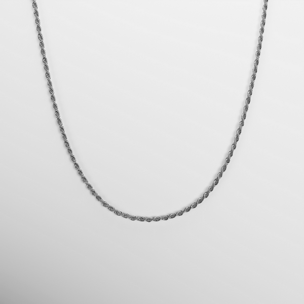 Rope Ketting 2MM - ZILVER